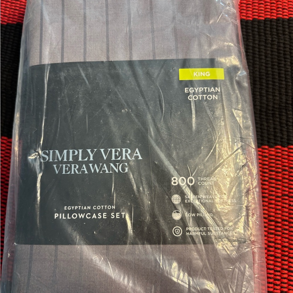 Simply Vera Vera Wang Egyptian Cotton Pillowcase Set - Classic Gray